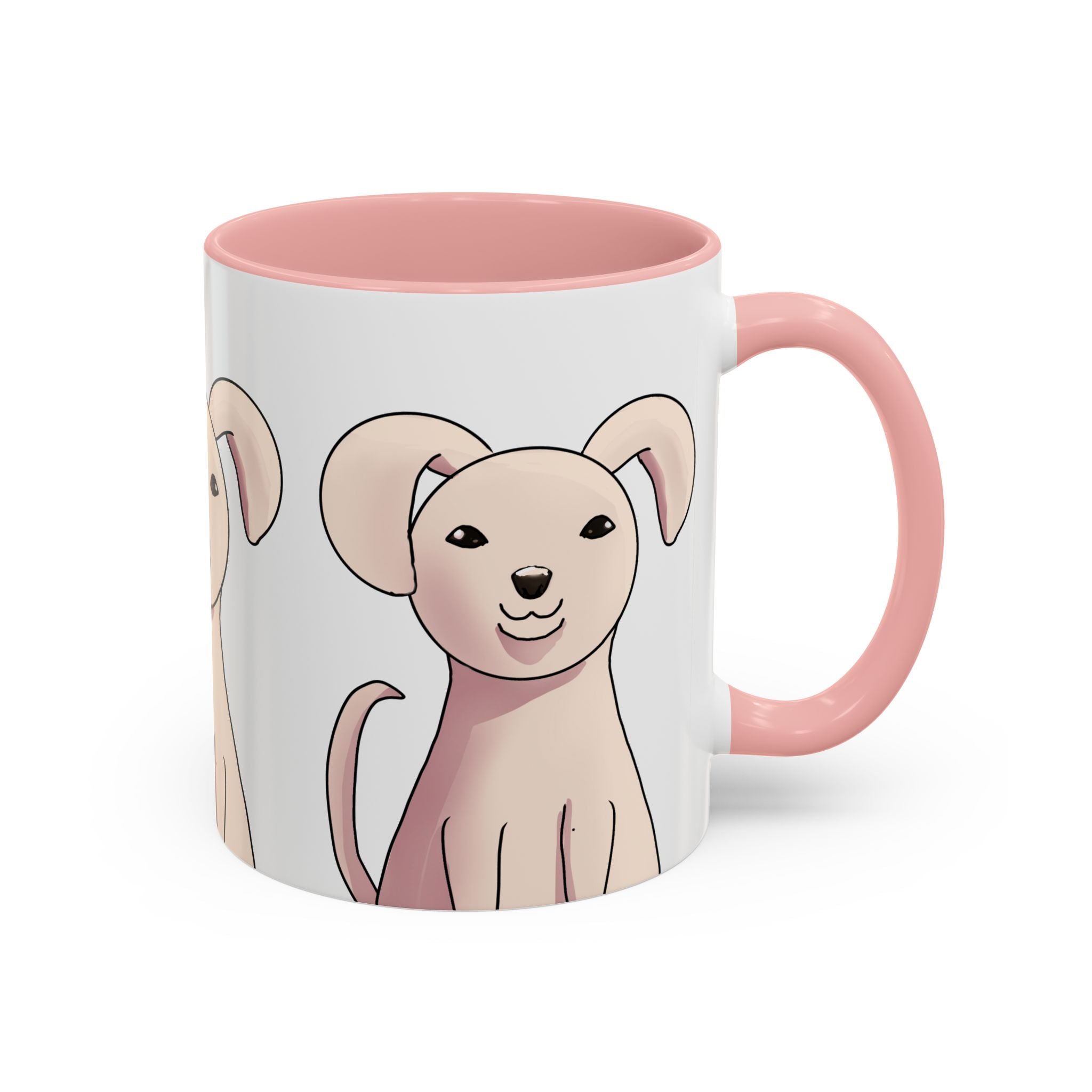 Cute Pink Puppy Coffee Mug - Accent 11/15oz