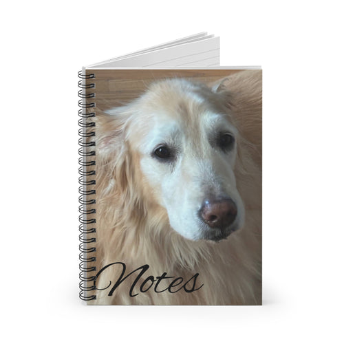 Golden Retriever Notes Spiral Notebook — Ruled Journal for Dog Lovers