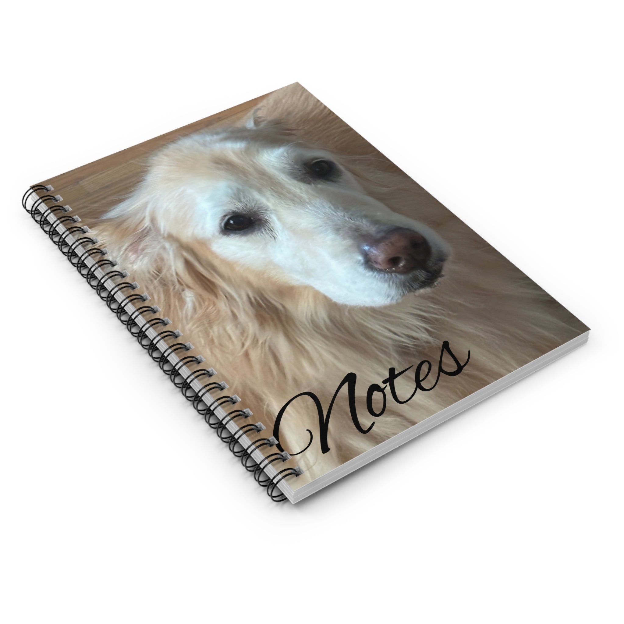 Golden Retriever Notes Spiral Notebook — Ruled Journal for Dog Lovers