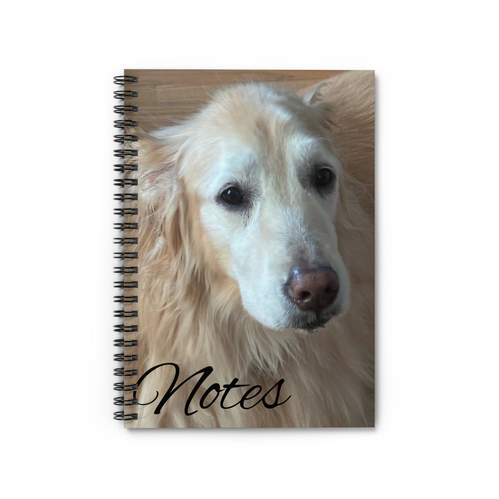 Golden Retriever Notes Spiral Notebook — Ruled Journal for Dog Lovers